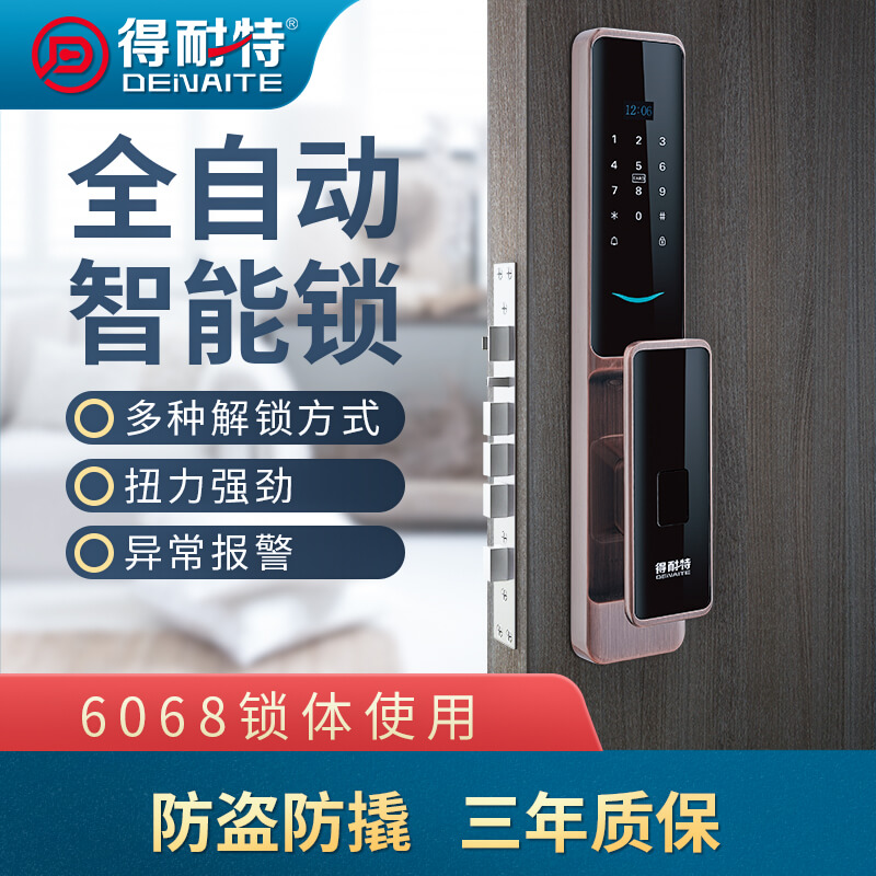 厂家供应得耐特指纹锁8208A