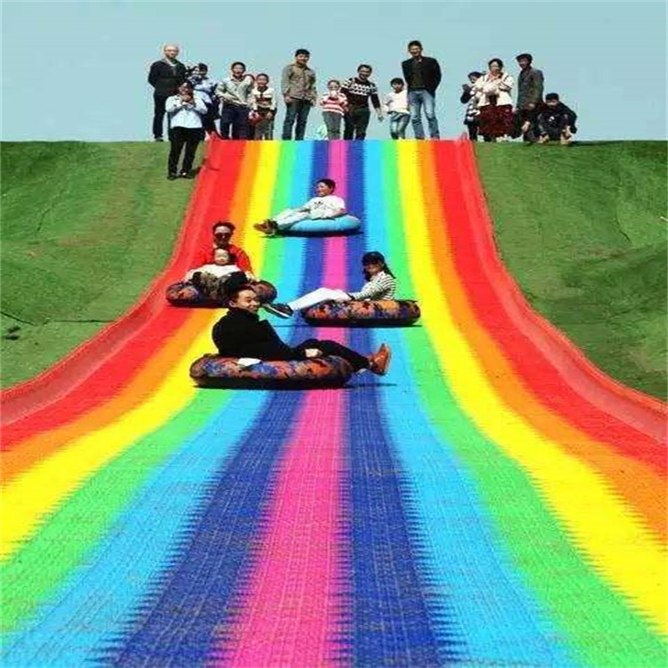 大型户外亲子设备 无动力彩虹滑道 全方位设计安装