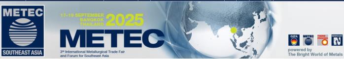 泰国曼谷冶金铸造展览会METEC GIFA Southeast Asia--官方代理