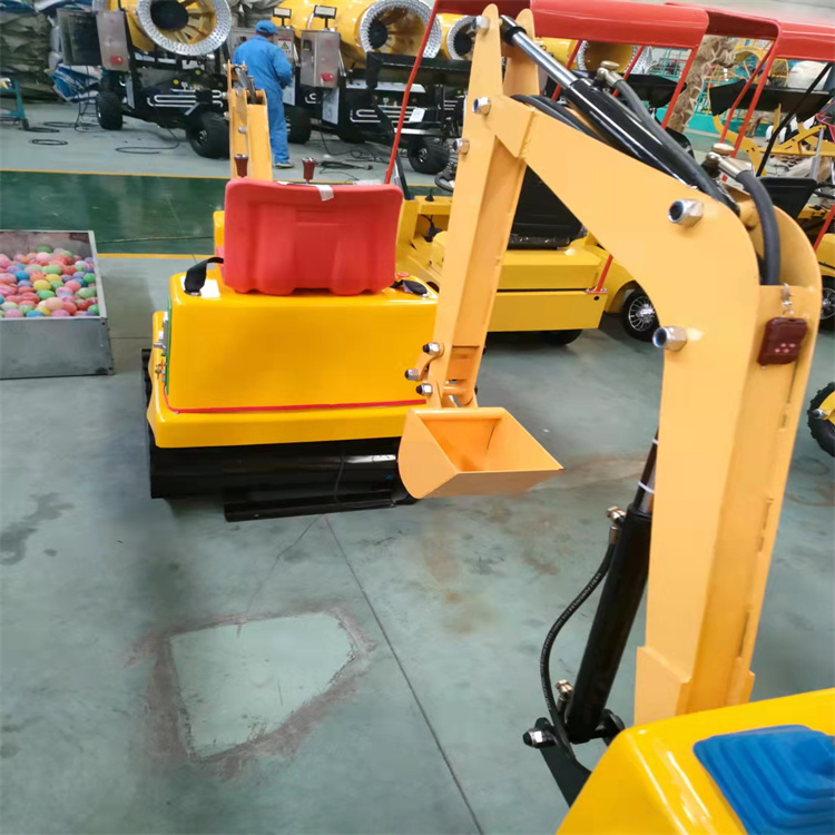 公园游乐场摆放式仿真游乐挖掘机 挖沙挖球挖土机造型逼真