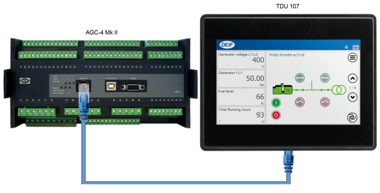 DEIF AGC-4 Mk II 发电机组自动控制器