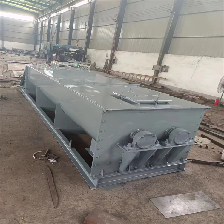 钢厂使用的碳钢密封双轴粉尘加湿机博雅环保提供