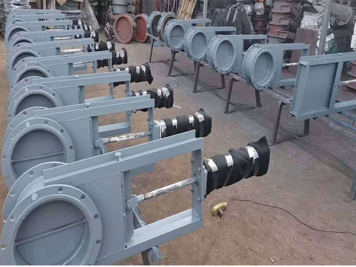 气动圆形插板阀