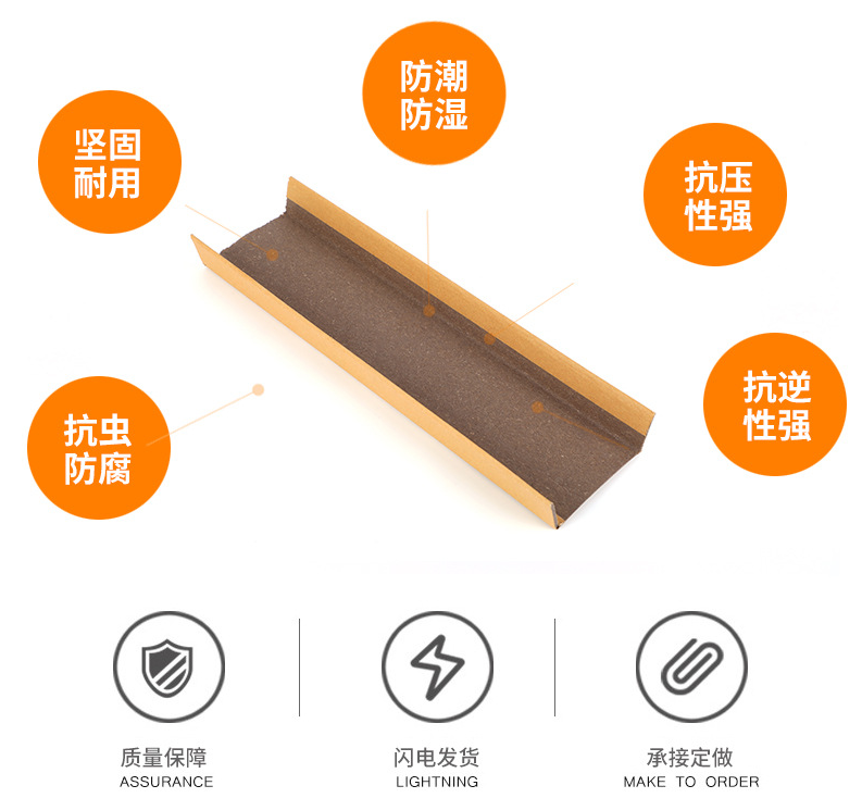 奥立L型三角相框打包纸护角条