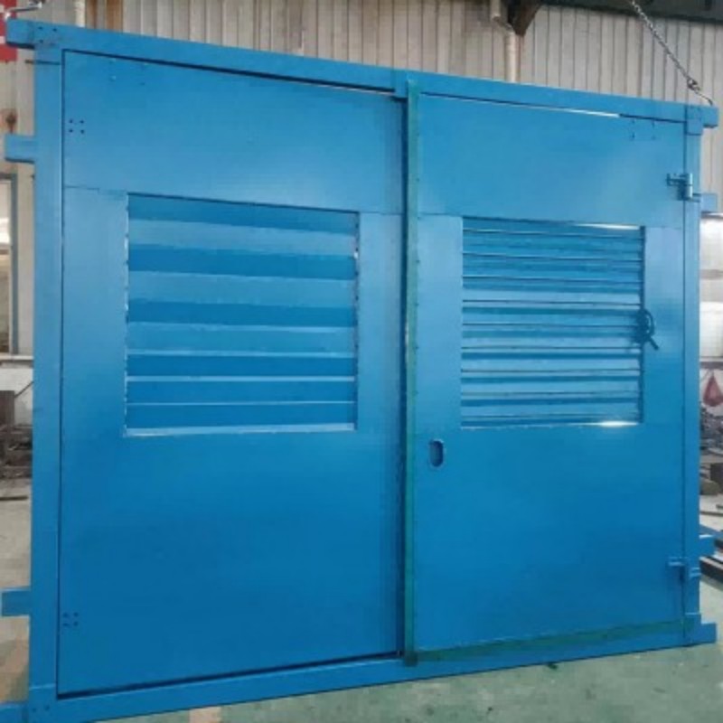 煤矿用风门固定防爆门机械控制门无压风门防爆密闭门电液控制装置