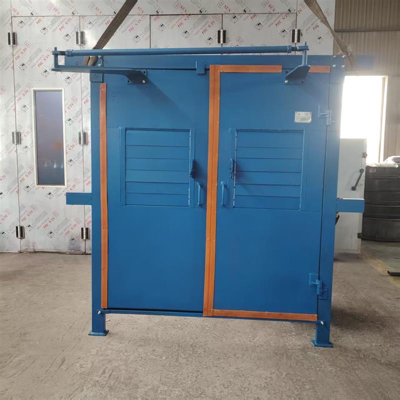 井下联络巷无压风门 钢质结构防变形 双向隔风闭锁通风设备