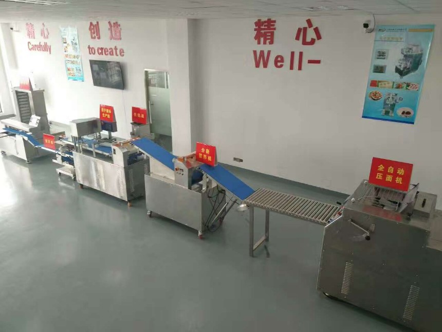上海彬康24褶抓花机 自动化包子生产线 速冻工厂