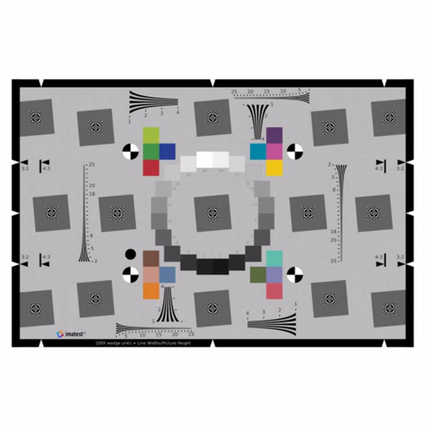 赛麦吉ISO12233:2014 eSFR分辨率测试卡