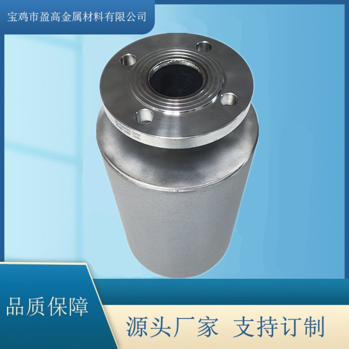 大法兰接口钛棒烧结过滤器