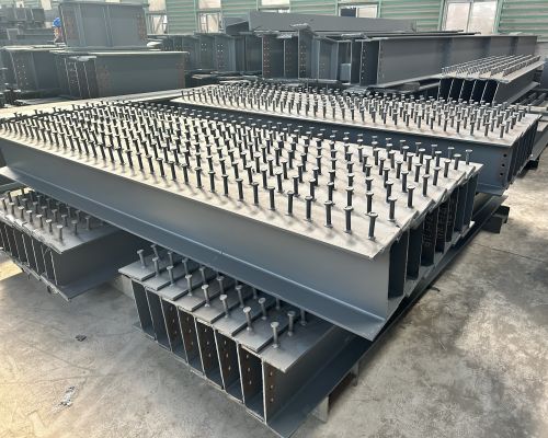 H型钢柱栓钉焊接 钢结构型材 受力性能好 建筑厂房用