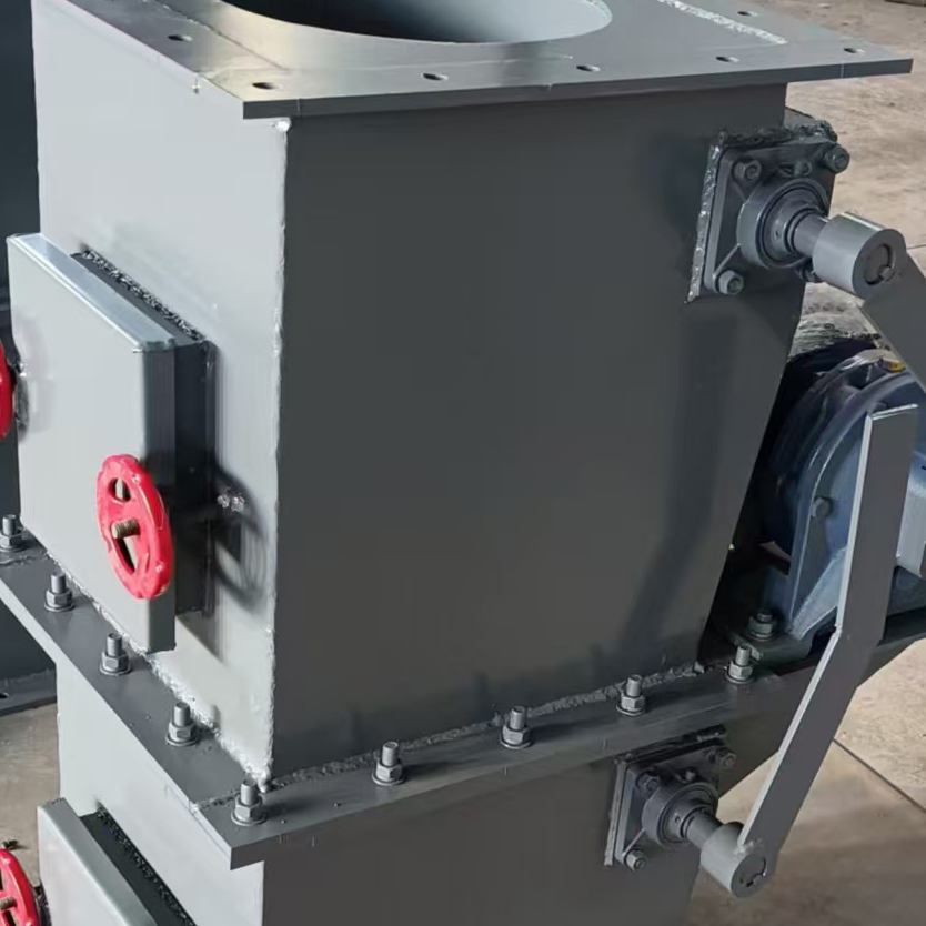 电动双层卸灰翻板阀