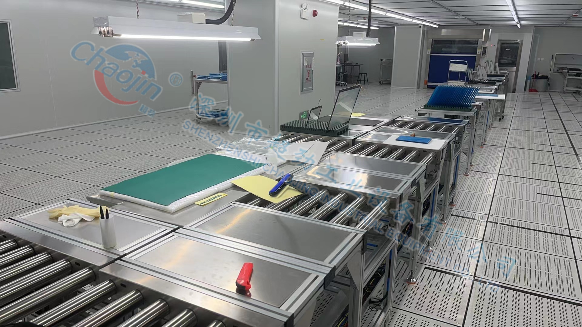 平板触摸屏生产线 手机触摸屏移动滚筒输送线 皮带流水线