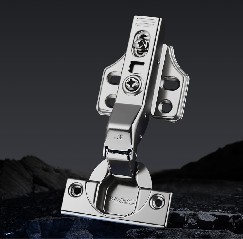 厂家供应德米尼静音缓冲开合顺畅30?角度铰链