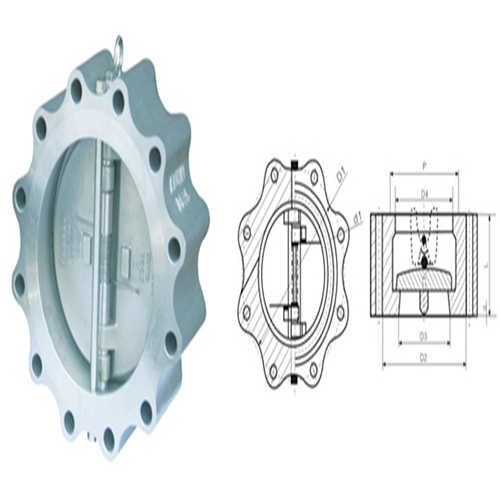 H78(H/W/X/F)凸耳对夹双瓣旋启式止回阀