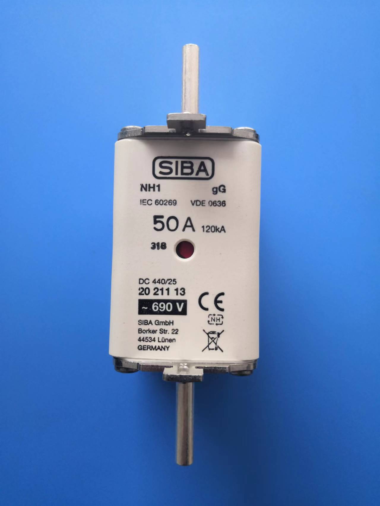 2021113.50德国原厂进口SIBA熔断器