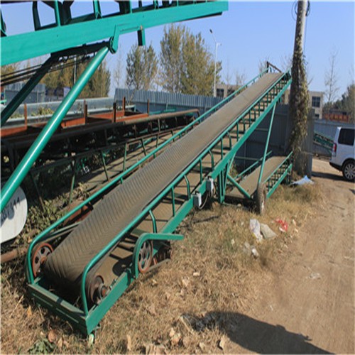 混泥土自动送料机 装麻袋上车用皮带输送机