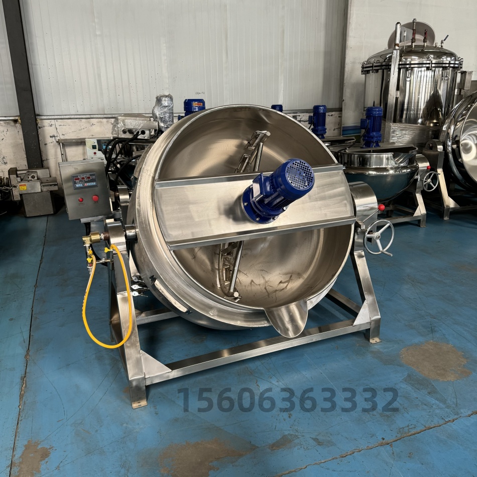 梨膏加工设备 果酱搅拌夹层锅 秋梨膏熬制夹层锅 卤煮锅
