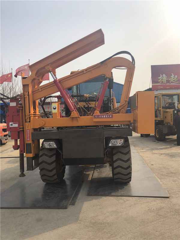 新款高速公路护栏打桩机 液压公路护栏打拔钻一体机厂家直销