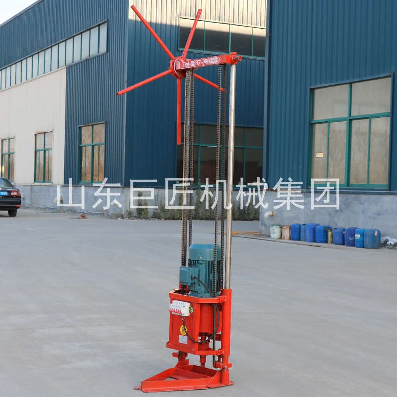 小型取样钻机巨匠QZ-1A型农村打井两相电轻便