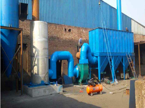 华康环保设计的振动筛除尘设备