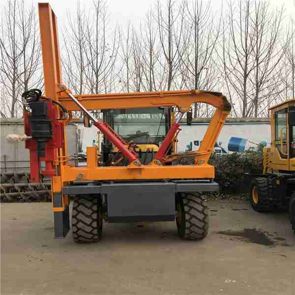 供应护栏打桩机 液压公路护栏打桩机 高速立柱打桩机厂家