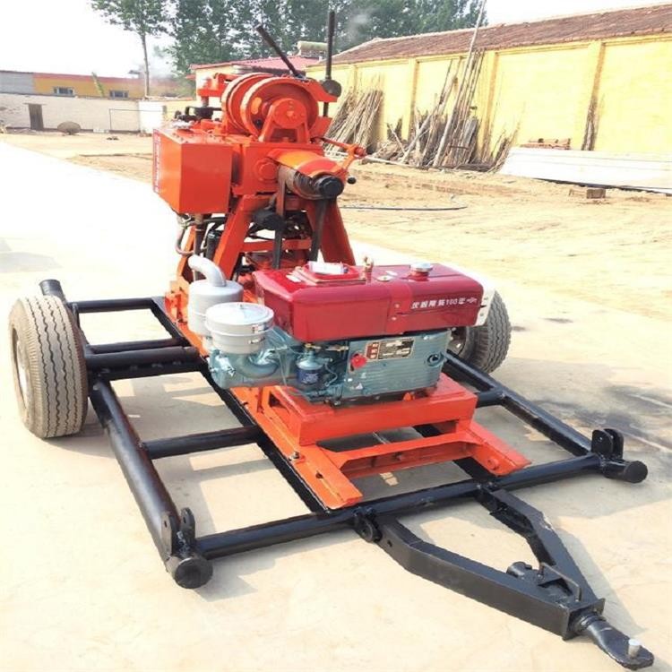 岩心钻机钻具 一机多用280米地质勘探钻机柴油机