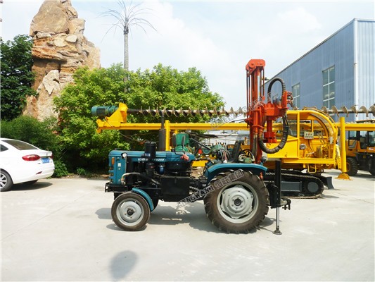 农村家用拖拉机改打井机 轮式气动农村专用打井设备