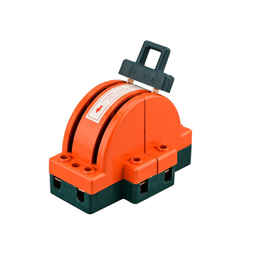 厂家供应外贸 (2X63A)桔红色双投闸刀