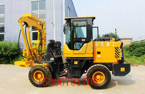 装载护栏打桩机 装载式公路护栏打桩机 打拔钻一体机地基打桩机