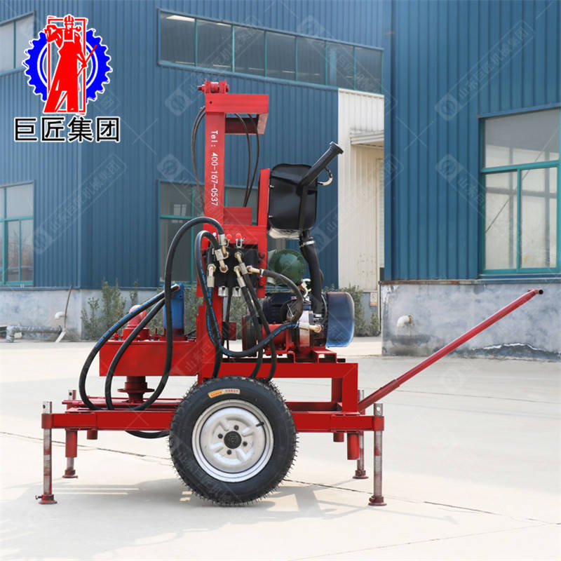 华夏巨匠SJDY-3A型三相电液压打井机 民用小型电动钻井机带轮子