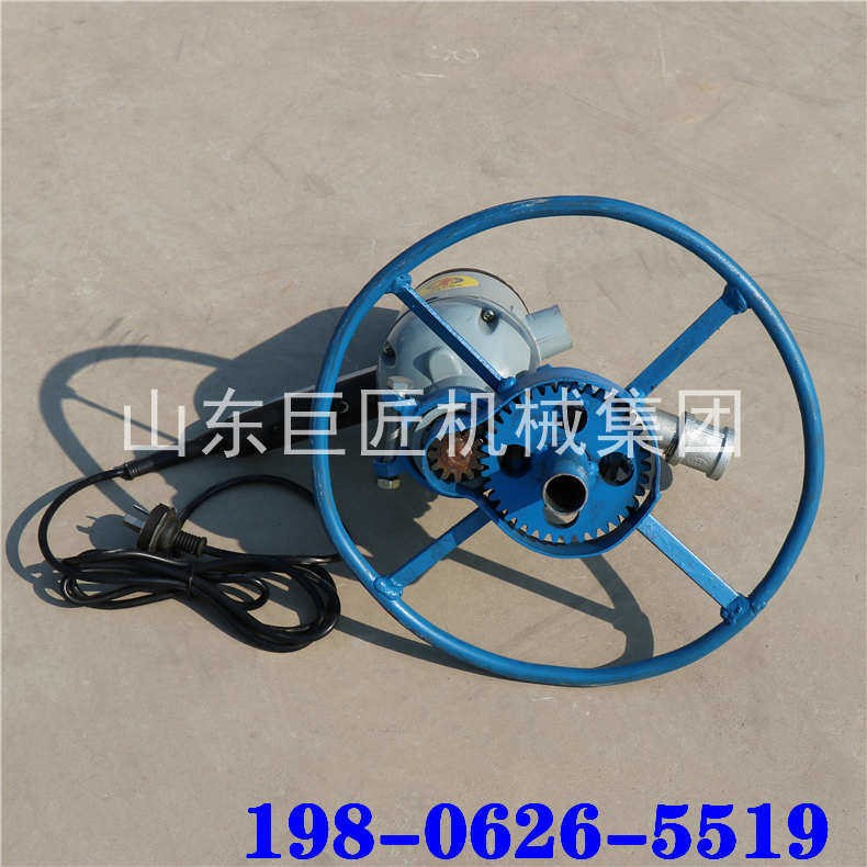 巨匠多级变速正反转小型民用电动打井机两相电农田灌溉打井机
