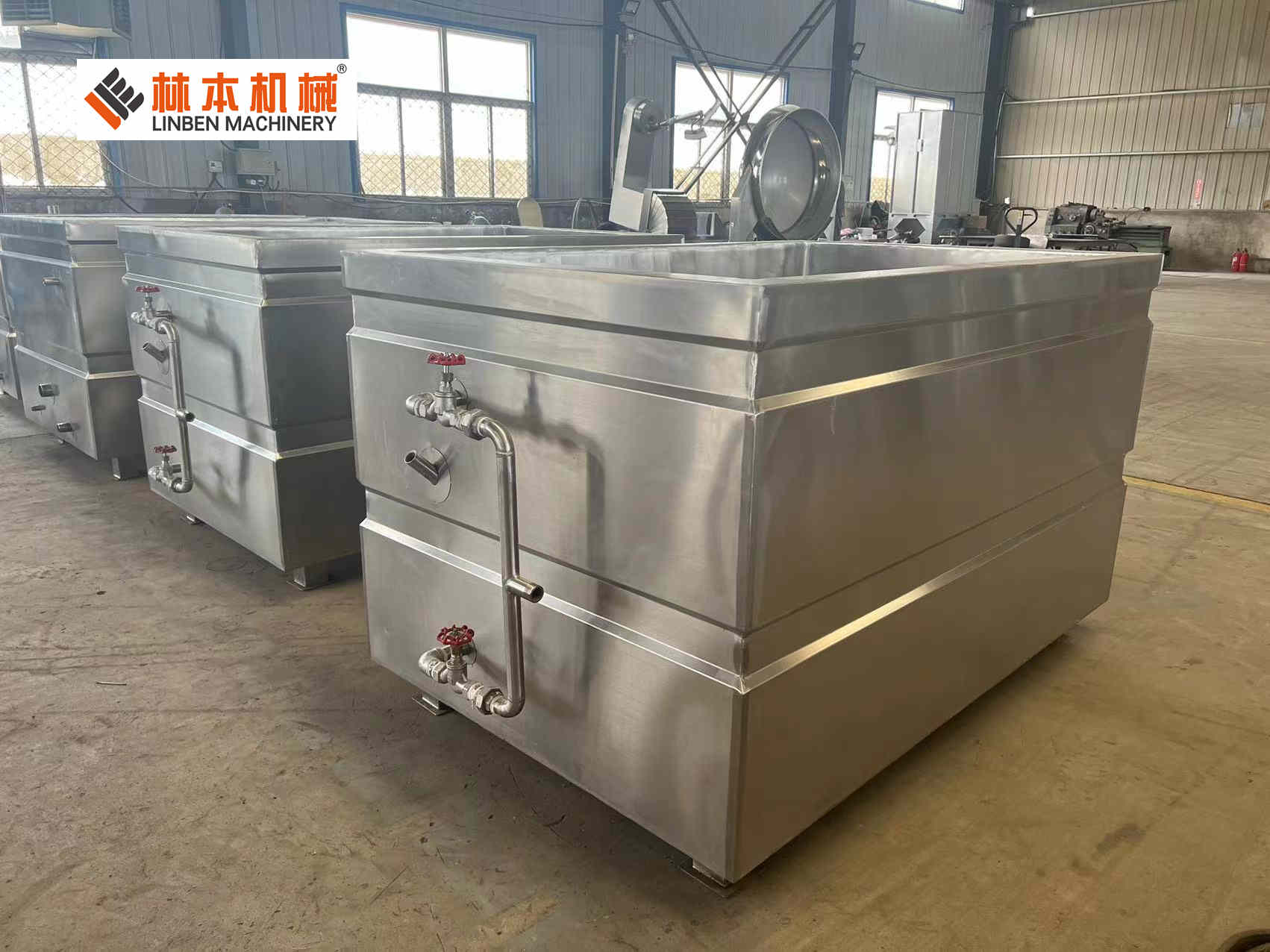 小型卤肉生产线-方形卤煮锅设备