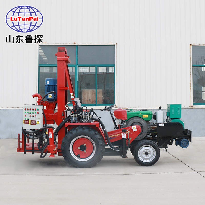 鲁探直销拖拉机打井机JZ-C钻井设备 大功率 钻井机家用小型