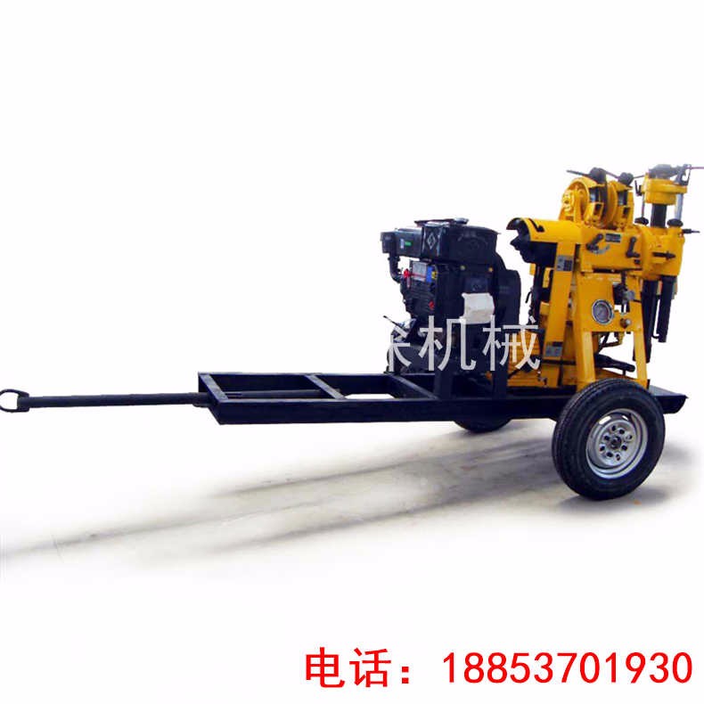 工程地质钻机山东鲁探供应XYX-130拖挂式液压岩芯取样钻机