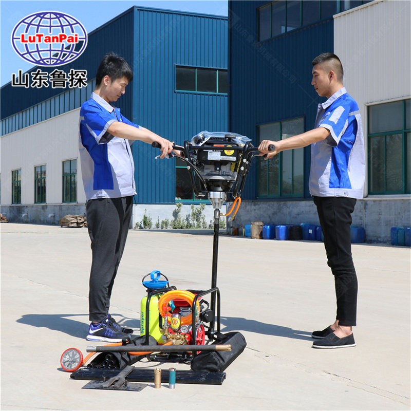 鲁探进口动力BXZ-2轻便岩芯取样钻机 小型钻探机背包钻