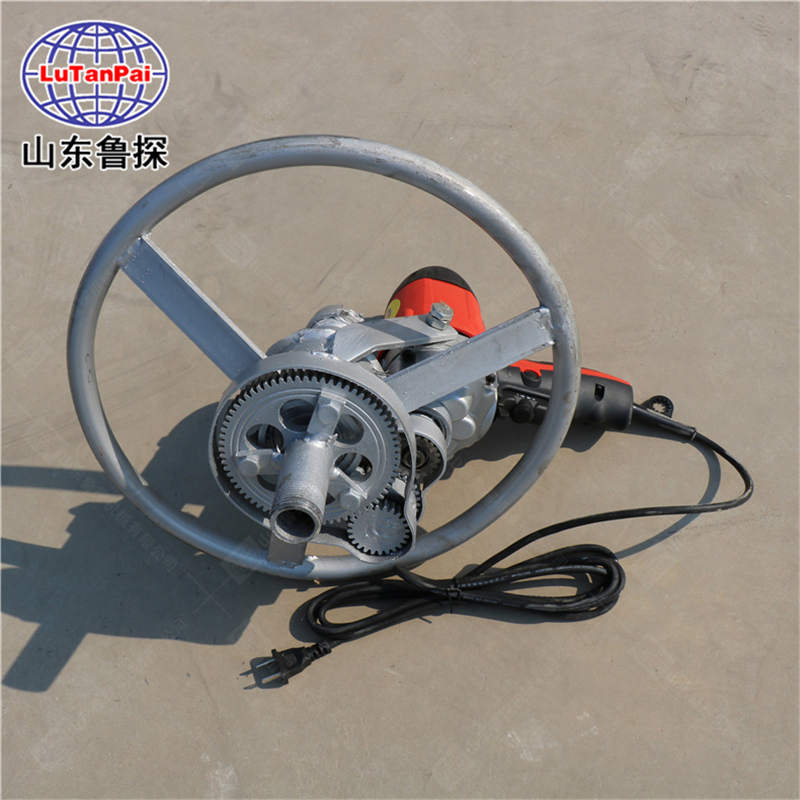 山东鲁探SJD-2A手持式电动打井机民用小型钻井机家用两项电可正反钻操作简单