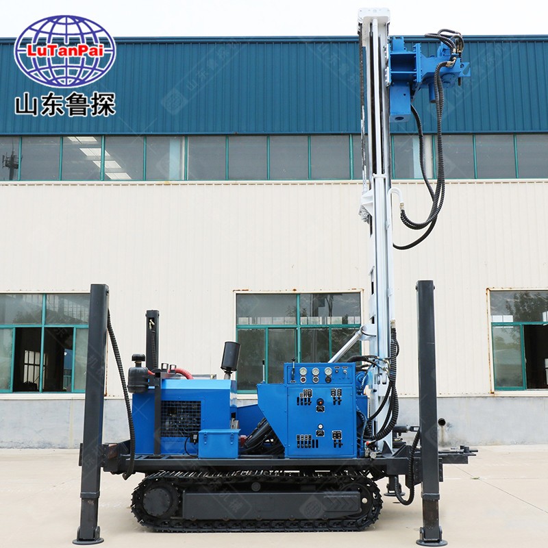 山东鲁探HBZ-2履带式环保钻机直推取土螺旋建井取土钻机