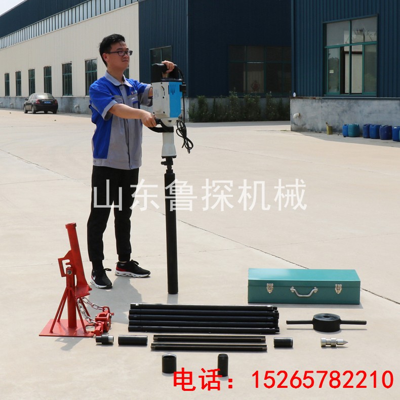供应鲁探QTZ-3D电动取土钻机取样完整无污染 轻便取土钻机