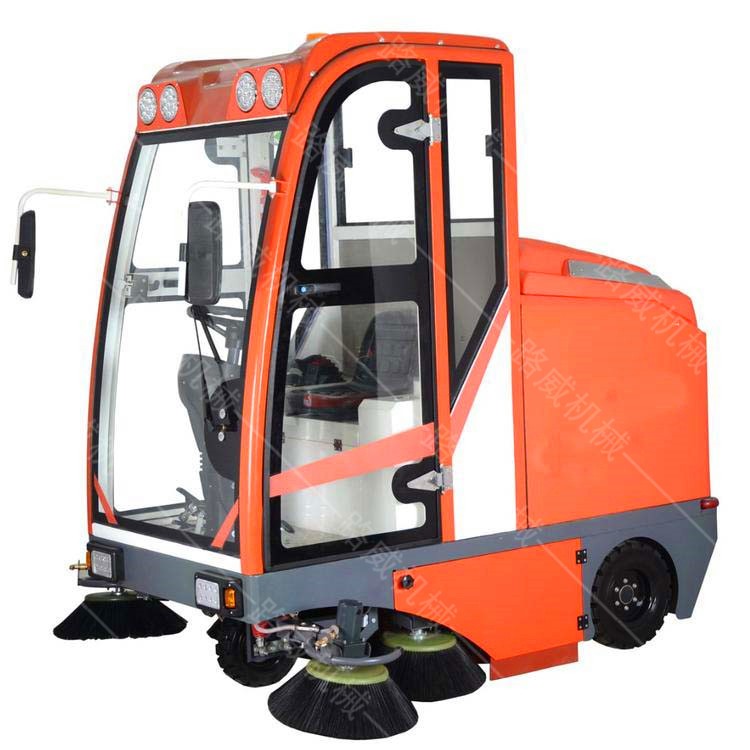 新能源自动扫地车 小型驾驶式吸尘洒水电动扫地车