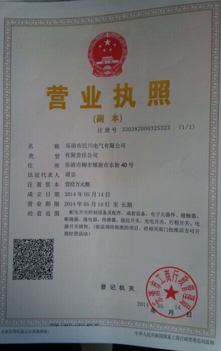 乐清市民川电气有限公司