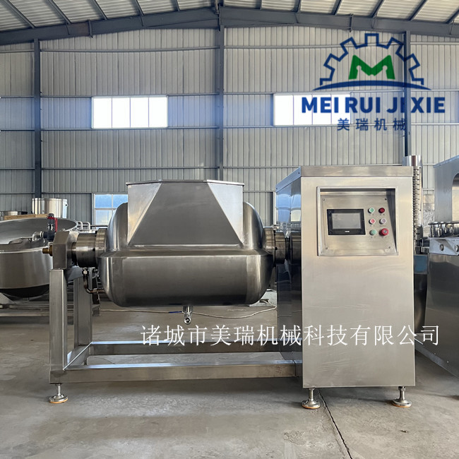 卧式横轴搅拌锅 莲蓉馅料炒锅 诸城美瑞定制各型号夹层锅