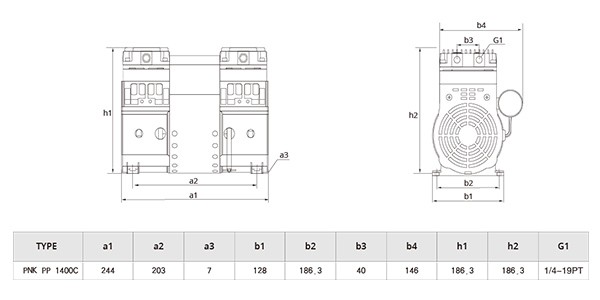 普诺克PNK PP 1800C微型压缩机
