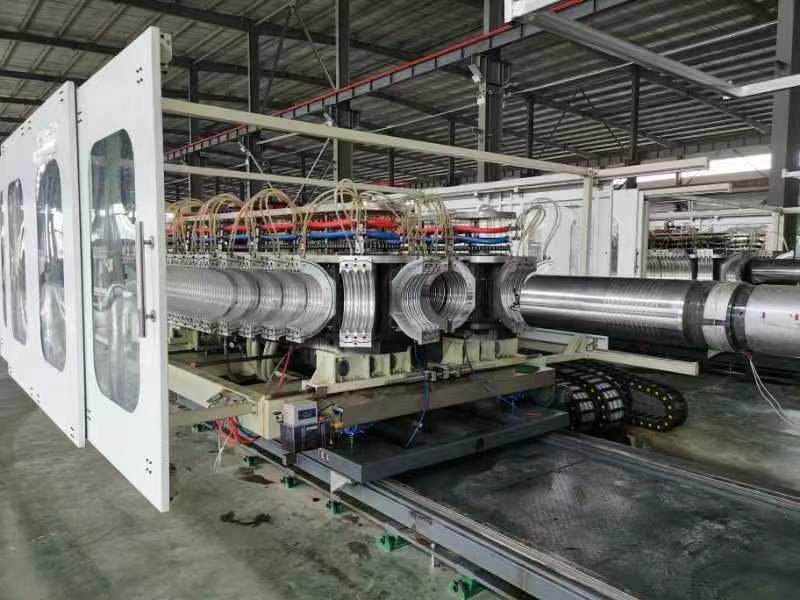 PE市政双壁波纹管生产线 800mm双壁波纹管设备