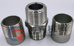 304 316L不锈钢材质  外丝接头 对丝接头 单头外丝 双头外丝 温州乾方