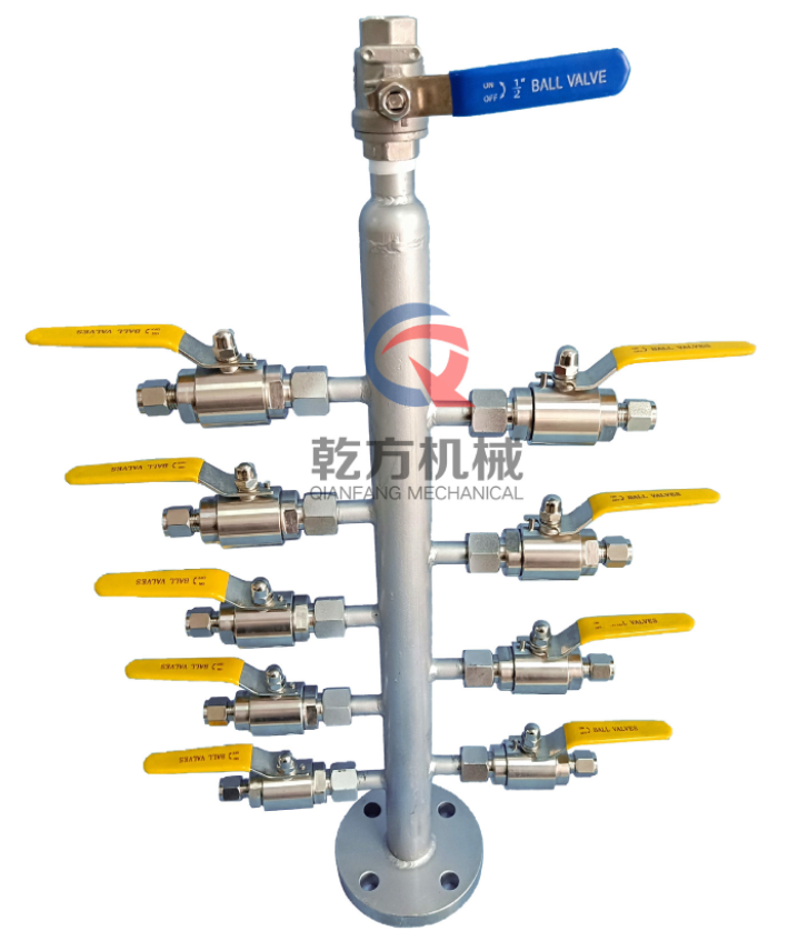 304/316L不锈钢气源分配器， 蒸汽分配器，气源球阀