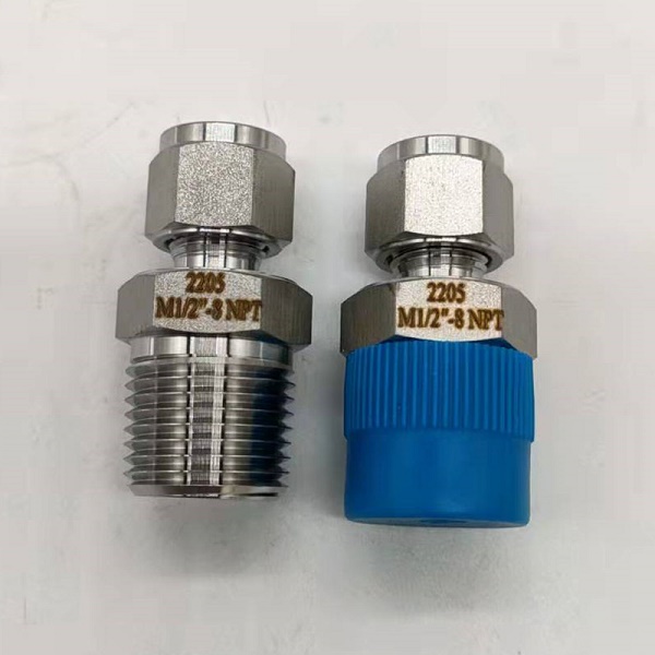 2205卡套外丝接头 外螺纹卡套接头 外丝卡套接头 　双相钢卡套接头