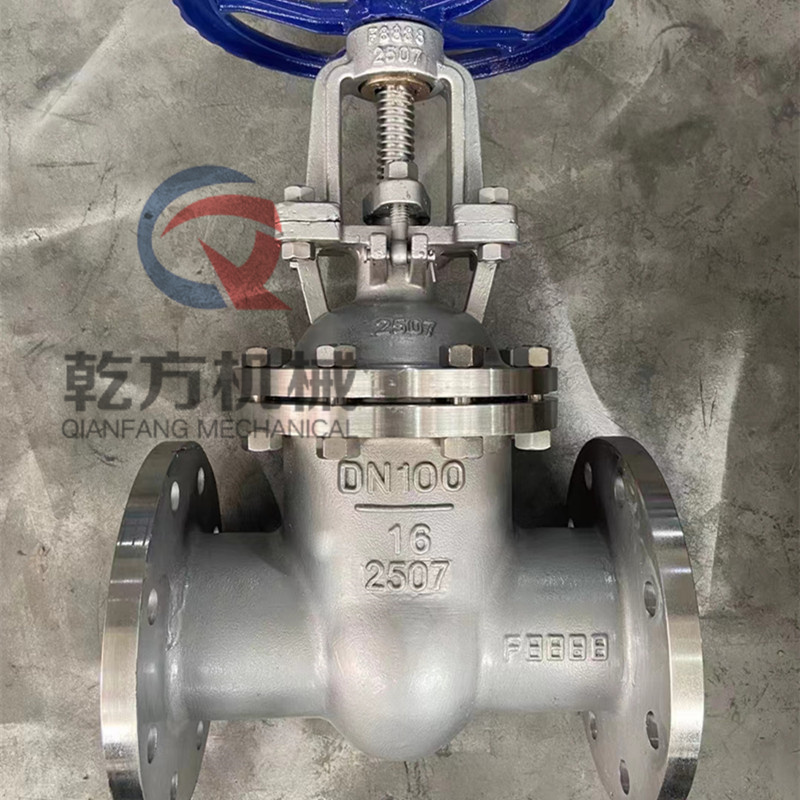 2205双相钢闸阀，双相不锈钢2205/2507材质法兰闸阀  温州乾方机械厂家