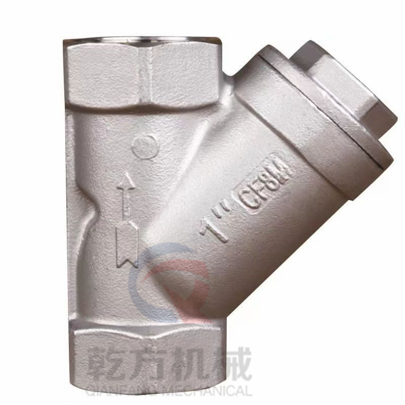 Y型过滤器 304/316不锈钢丝扣过滤器，2205材质内螺纹过滤器