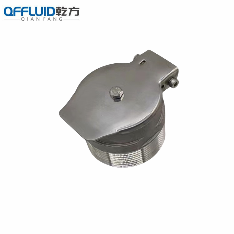 304不锈钢真空墙阀，清扫除尘系统末端 DN50自动闭合墙式阀口 吸尘阀快装墙阀