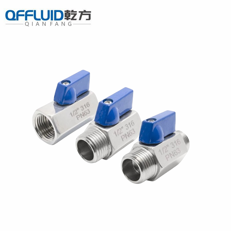 304/316不锈钢迷你球阀，卫生级内丝外丝内外丝迷你型球阀